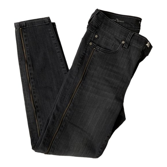 Liverpool Zipper Trim Abby Hi Rise The Ankle Skinny Jeans \ Size 8 - Picture 5 of 15